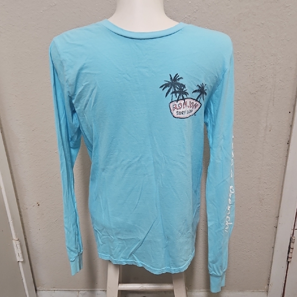 Blue Long Sleeve Surf Shirt
